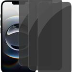 PEHAEL 3 件装适用于 iPhone 16e/14/13/13 Pro 隐私屏幕保护膜全覆盖防间谍钢化玻璃膜 9H 硬度易于安装无气泡[6.1 英寸] : 手机和配件