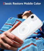 FNTCASE 适用于 iPhone 16e 手机壳:透明磁性坚固保护 | 超薄防黄手机壳 | 防震防刮透明手机壳(A-透明) : 手机和配件 – Image 7