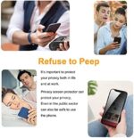 PEHAEL 3 件装适用于 iPhone 16e/14/13/13 Pro 隐私屏幕保护膜全覆盖防间谍钢化玻璃膜 9H 硬度易于安装无气泡[6.1 英寸] : 手机和配件 – Image 6