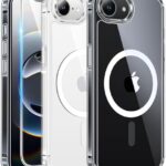 FNTCASE 适用于 iPhone 16e 手机壳:透明磁性坚固保护 | 超薄防黄手机壳 | 防震防刮透明手机壳(A-透明) : 手机和配件