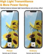 PEHAEL 3 件装适用于 iPhone 16e/14/13/13 Pro 隐私屏幕保护膜全覆盖防间谍钢化玻璃膜 9H 硬度易于安装无气泡[6.1 英寸] : 手机和配件 – Image 3