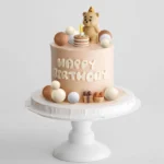 Birthday Party Cake Decoration Gold Acrylic Cake Decoration for Children's First Birthday Party Supplies 1st Anniversary Wedding – Image 3