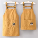 1Pc New Fashion Strap Style Apron Waterproof Anti-fouling Nail Art Cafe Workwear Sleeveless Catering Waiter Work Clothes 2 Sizes