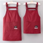 1Pc New Fashion Strap Style Apron Waterproof Anti-fouling Nail Art Cafe Workwear Sleeveless Catering Waiter Work Clothes 2 Sizes – Image 4