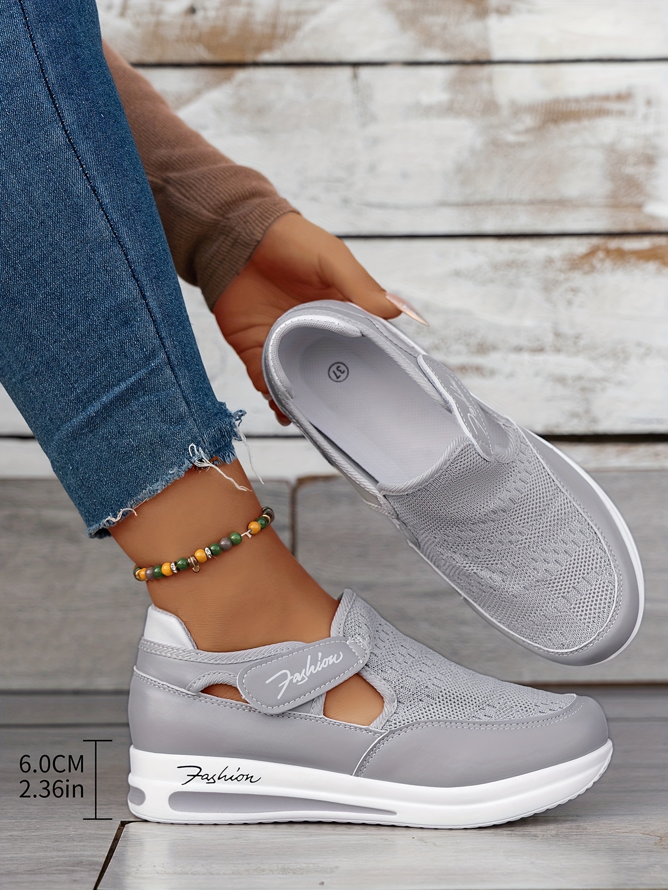 Baskets Femme Respirantes à Enfilage Facile - Chaussures Décontractées Légères avec Semelle en Caoutchouc, Design Noir & Rose, Confortables pour le Port Toute la Journée