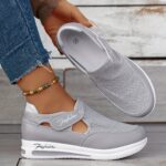 Baskets Femme Respirantes à Enfilage Facile - Chaussures Décontractées Légères avec Semelle en Caoutchouc, Design Noir & Rose, Confortables pour le Port Toute la Journée – Image 14