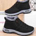 Bottes d'hiver ultra-chaudes unisexe - Semelle épaisse, bottes isolées pour temps arctique avec technologie de verrouillage thermique et doublure haute densité, design minimaliste couleur unie pour randonnée en plein air