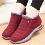 Bottes d'hiver ultra-chaudes unisexe - Semelle épaisse, bottes isolées pour temps arctique avec technologie de verrouillage thermique et doublure haute densité, design minimaliste couleur unie pour randonnée en plein air – Image 5