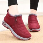 Bottes d'hiver ultra-chaudes unisexe - Semelle épaisse, bottes isolées pour temps arctique avec technologie de verrouillage thermique et doublure haute densité, design minimaliste couleur unie pour randonnée en plein air – Image 11